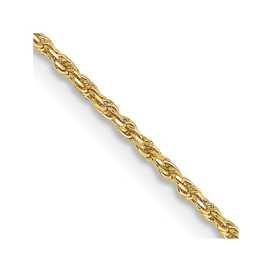 Cadena de cuerda hecha a máquina con corte de diamante de 10k y 1,15 mm