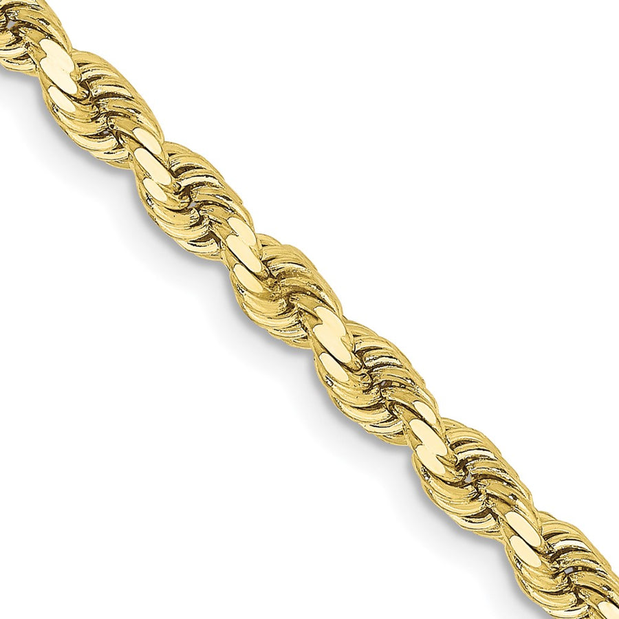 Cadena de Cuerda de 10k con Corte Diamante de 3.25mm