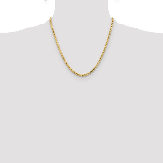 Cadena de Oro Amarillo 10K de 20 Pulgadas y 4.25 mm con Corte de Diamante (D/C)