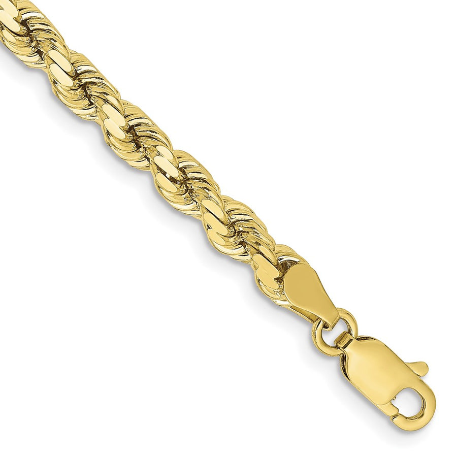 Cadena de Soga Cortada con Diamante de 10K de 4.25 mm