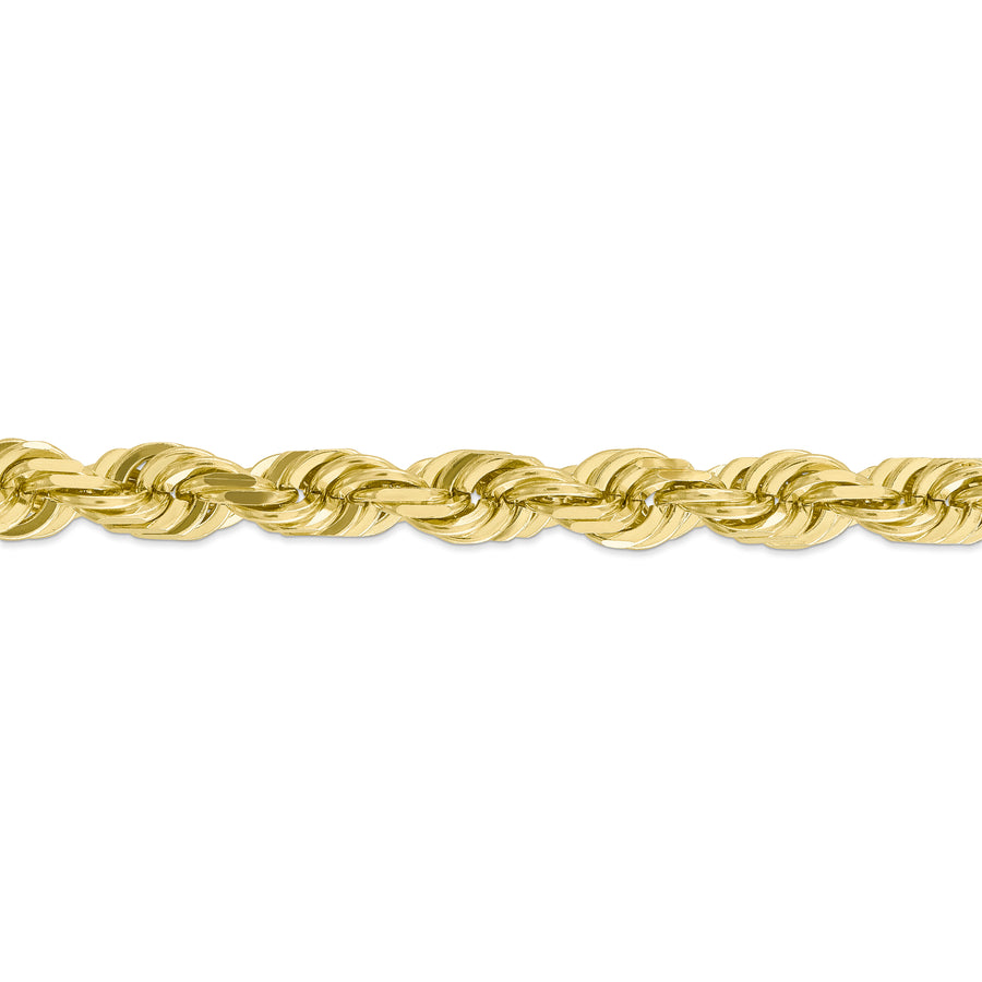 Cadena de Cuerda de 10k 10mm con Corte Diamante