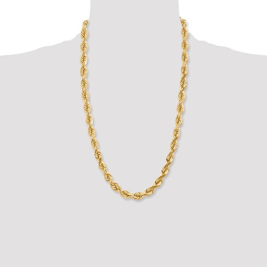 Cadena de Cuerda de 10k 10mm con Corte Diamante