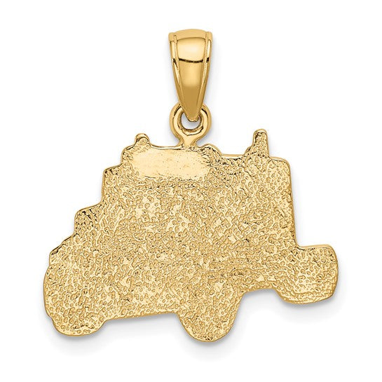 Colgante de Cabina de Camión en Oro Amarillo de 10K