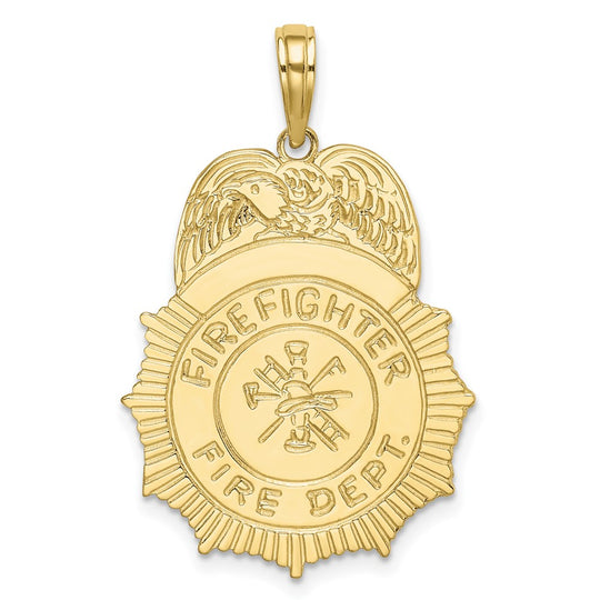 Dije de Insignia de Departamento DE Bomberos de 10k
