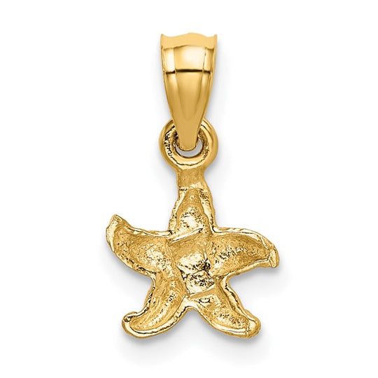 Dije de Estrella de Mar en Oro Amarillo de 10K