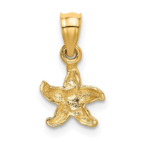Dije de Estrella de Mar en Oro Amarillo de 10K