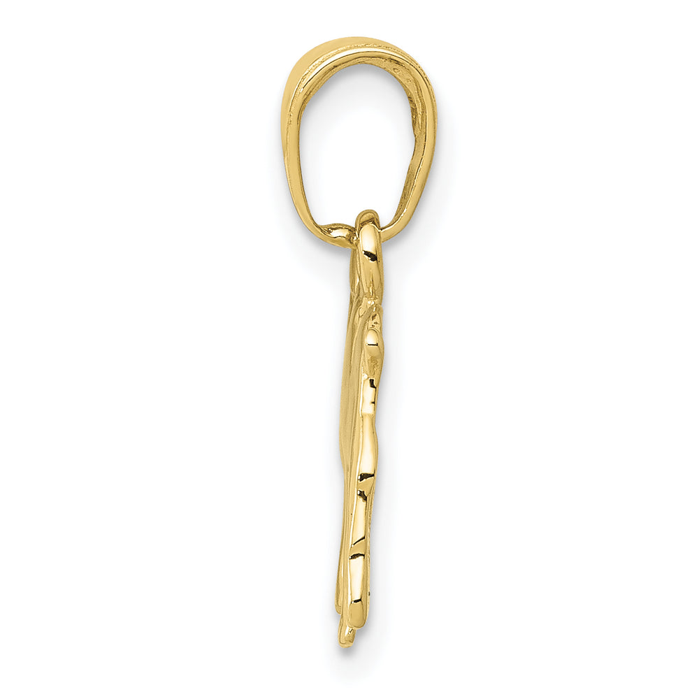 10K Gold Bulldog Pendant