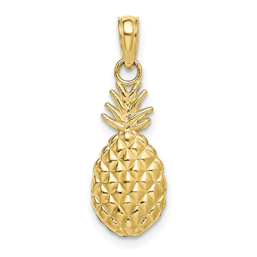 Dije de Piña Texturizado en Oro de 10K