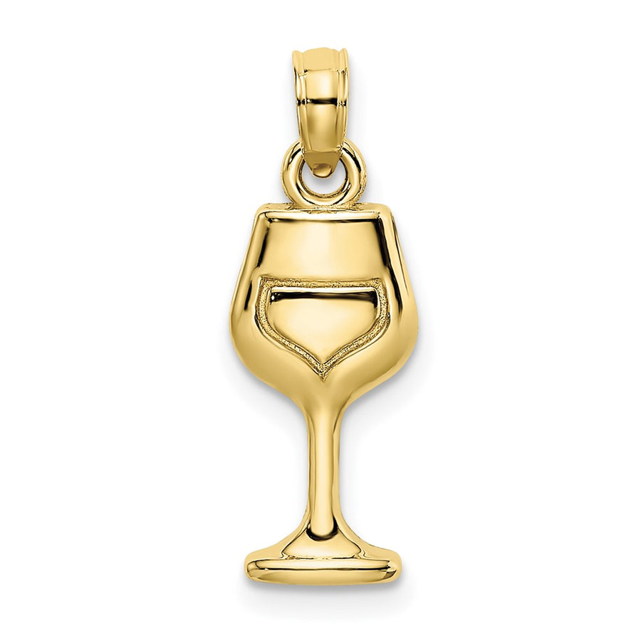 Dije Copa de Vino en Oro Amarillo de 10K