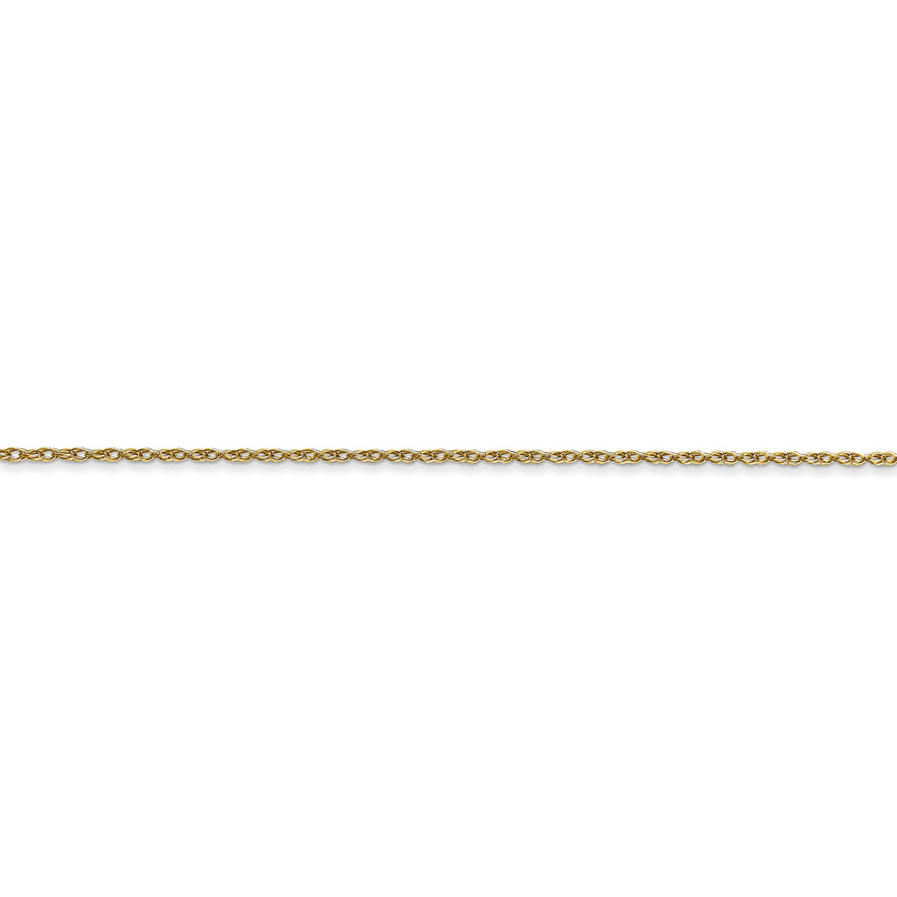 Cadena de Cable Trenzado (Rope) de 0.7 mm en Oro de 10k – 20 pulgadas