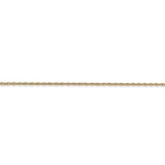 Cadena de Cable Trenzado (Rope) de 0.7 mm en Oro de 10k – 20 pulgadas