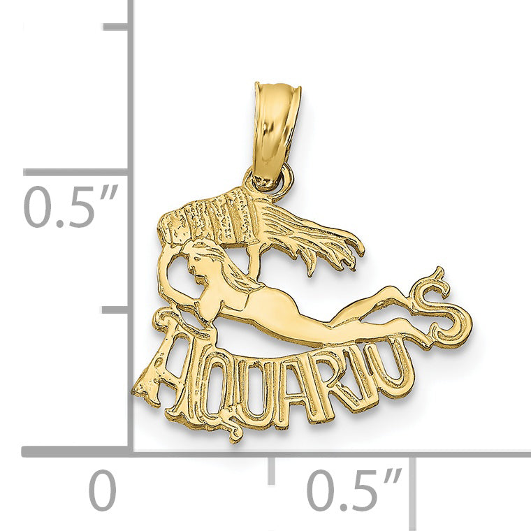 Dije Zodiacal "ACUARIO" en Oro