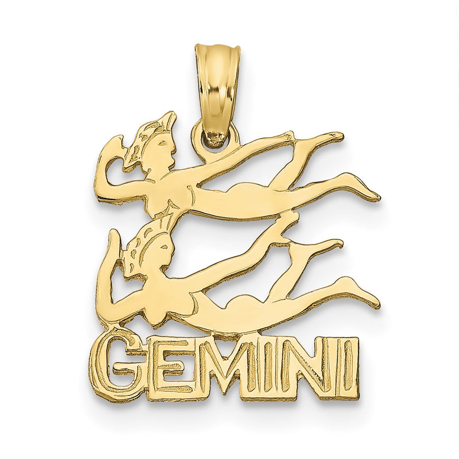 Dije de Zodiaco Géminis  de Oro Amarillo de 10k