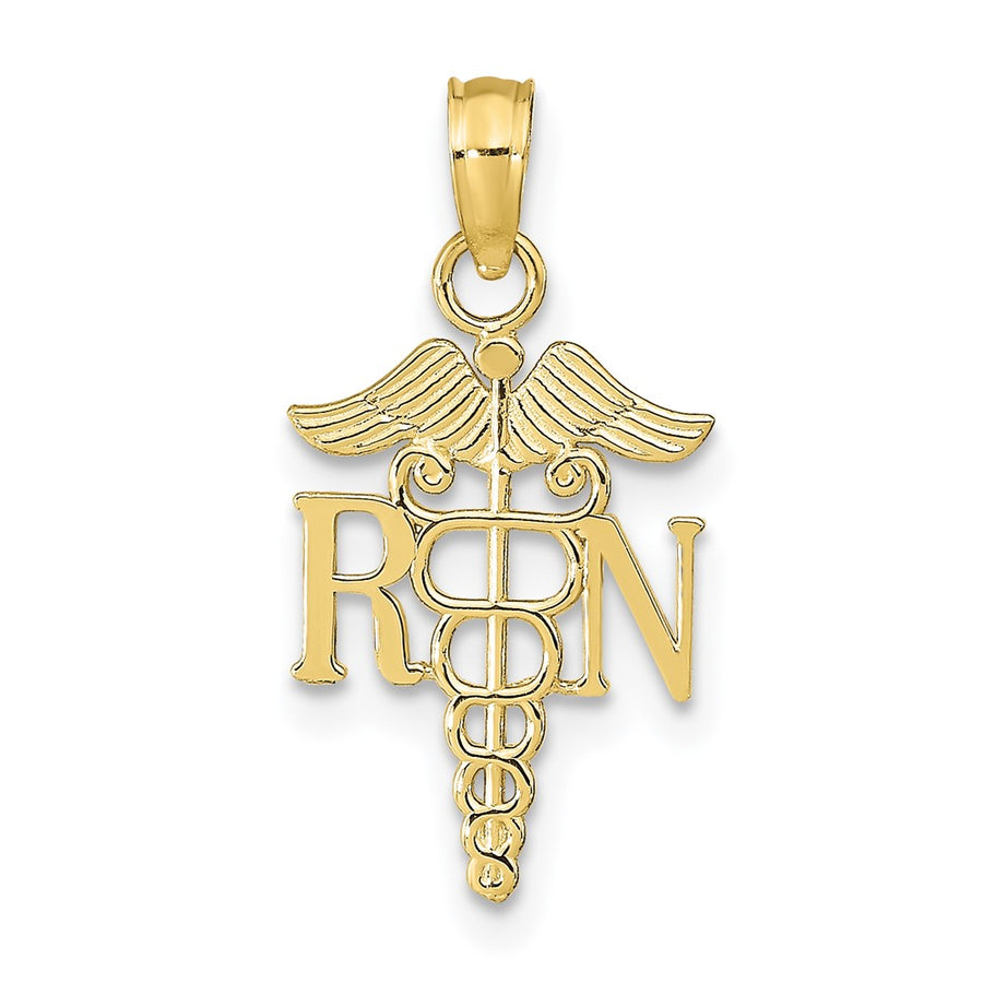 Colgante Caduceo RN en Oro de 10k