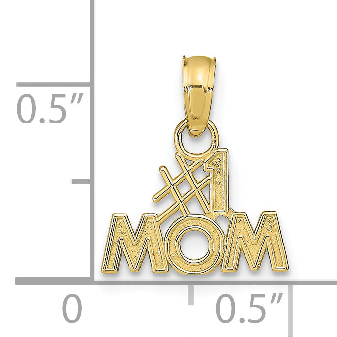 Dije de Mamá #1 en Oro de 10K Pulido