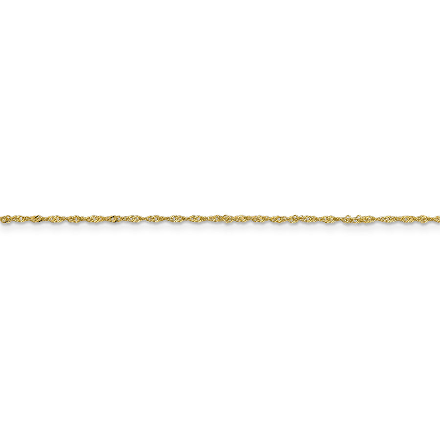 Cadena Singapur de 10k y 1,1 mm