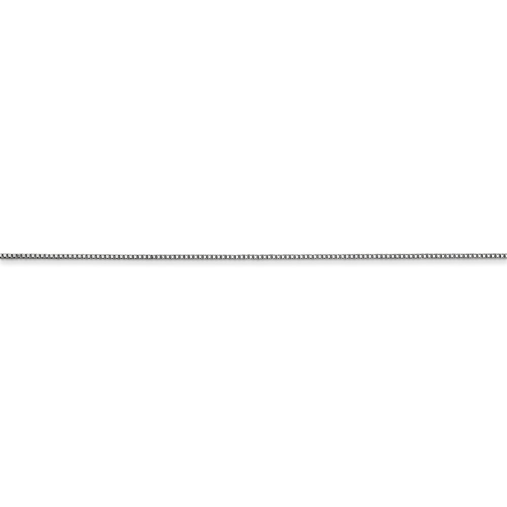10k white gold 0.5mm box chain