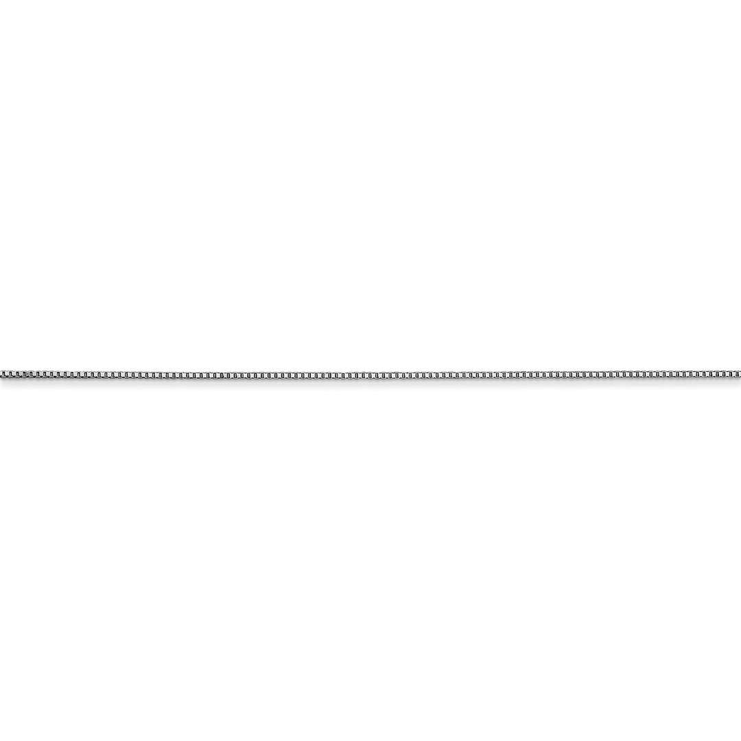 10k white gold 0.5mm box chain