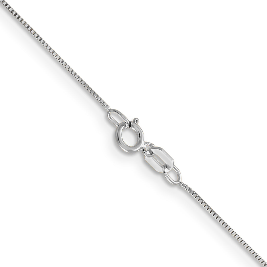 10k white gold 0.5mm box chain
