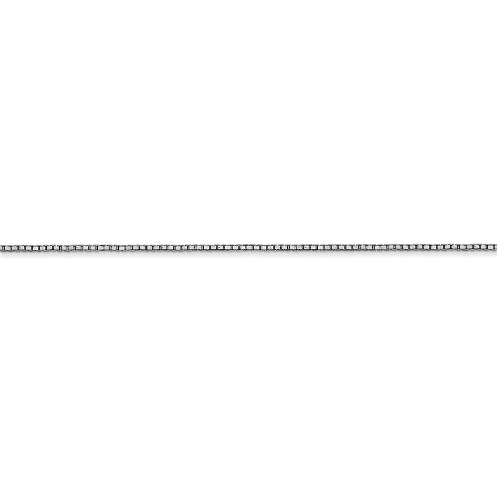 10k white gold 0.9mm box chain