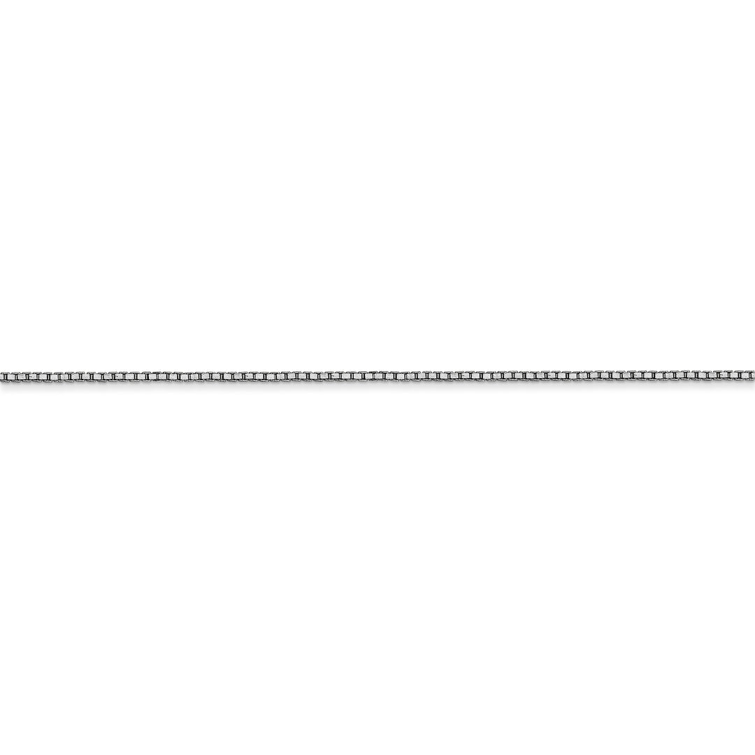 10k white gold 0.9mm box chain