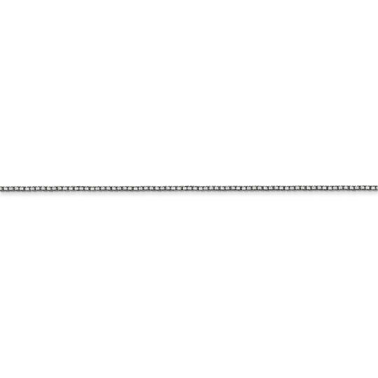 10k white gold 0.9mm box chain