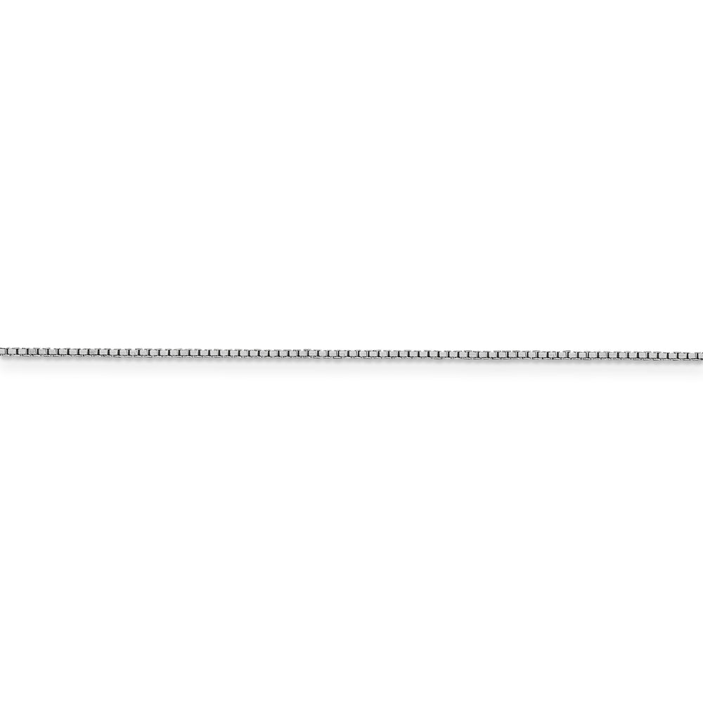 10k white gold 1mm box chain