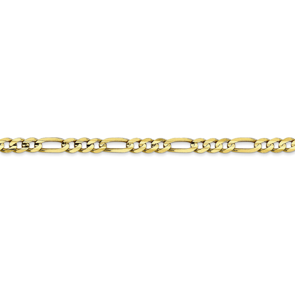 10k gold plated 4mm concave open Figaro chain
