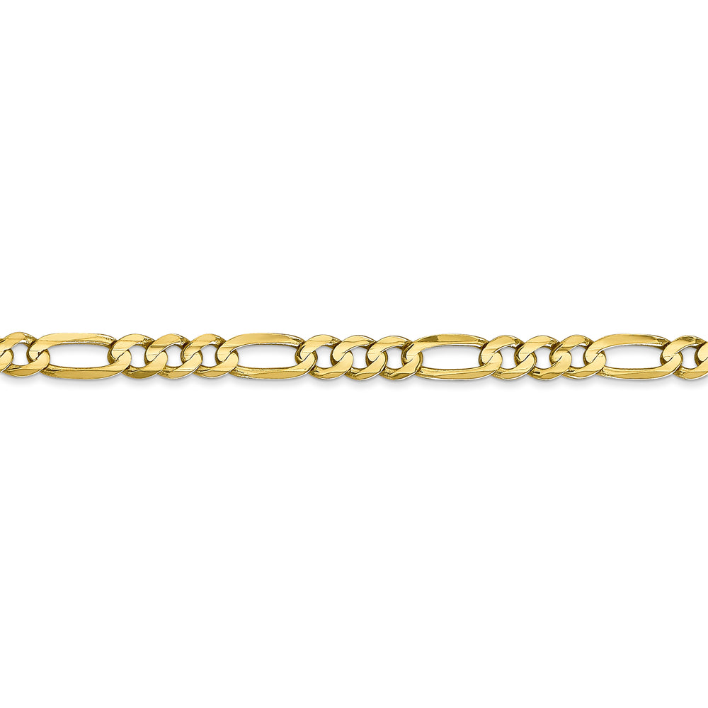 10k 4.5mm Concave Open Figaro Chain