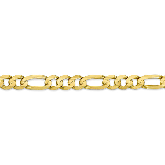 10k 7.5mm Concave Open Figaro Chain
