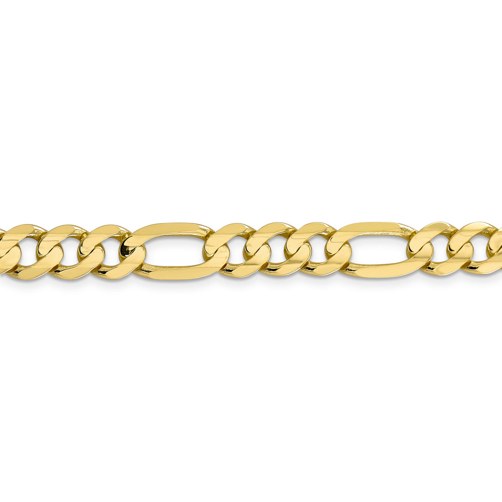 10k 8.75mm Concave Open Figaro Chain