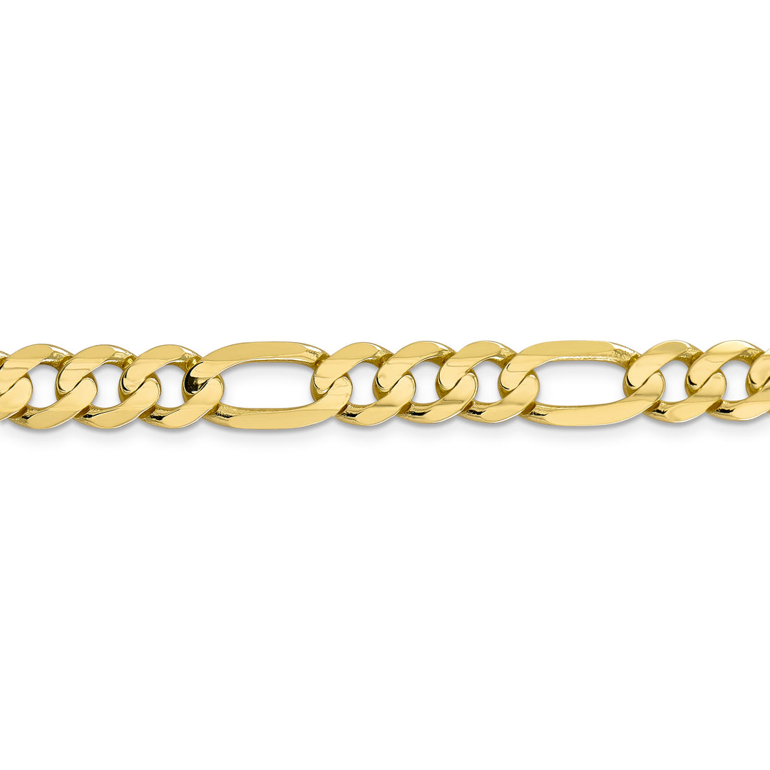 10k 8.75mm Concave Open Figaro Chain