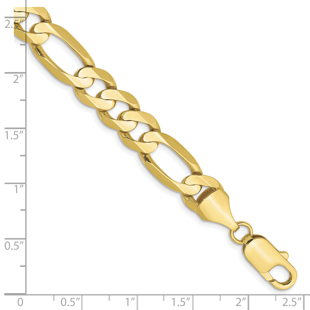 Tobillera de Cadena Parisiana de Trenza de Oro Amarillo 10K de 1 mm