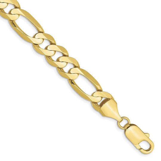 Tobillera de Cadena Parisiana de Trenza de Oro Amarillo 10K de 1 mm