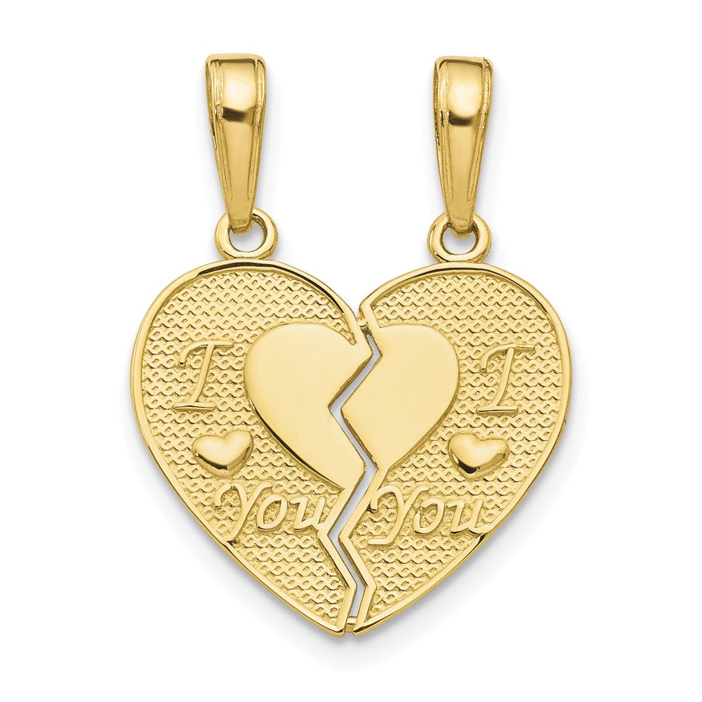 Colgante "I Love You" en 2 Piezas de Oro Amarillo de 10k
