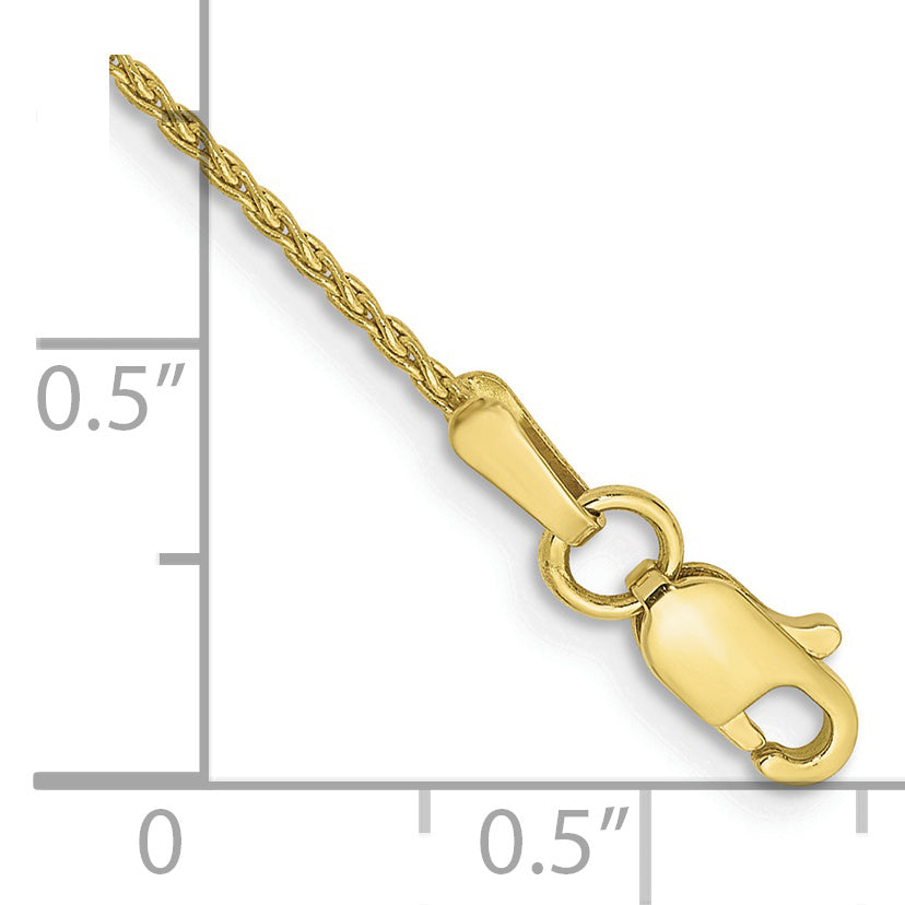 Tobillera de Cadena Trigo Parisino de 10K de 1.2 mm