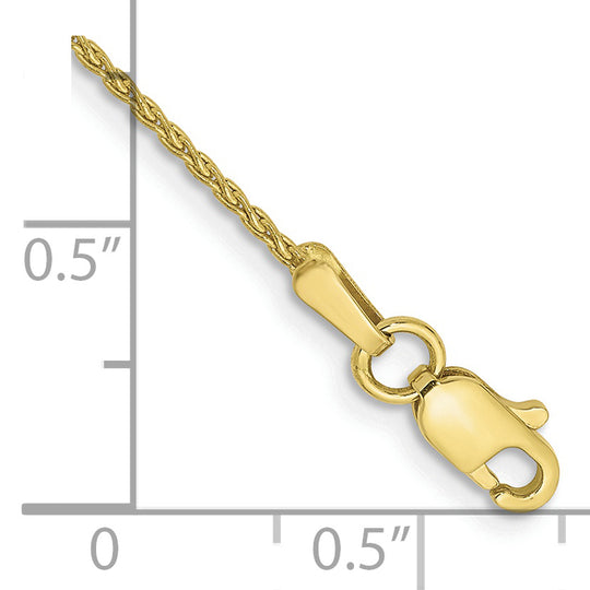Tobillera de Cadena Trigo Parisino de 10K de 1.2 mm