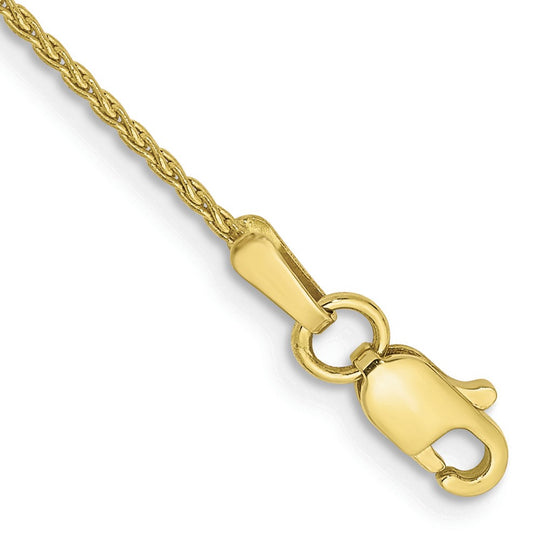 Tobillera de Cadena Trigo Parisino de 10K de 1.2 mm