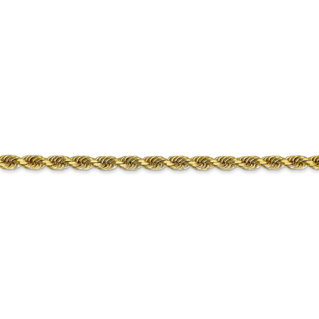 Cadena de Cuerda de 10K de 3.35 mm con Corte Diamante y Cuádruple