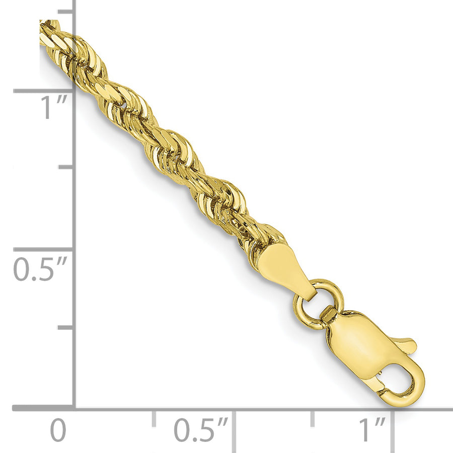 Pulsera de Oro Amarillo 10K – Corte Diamantado