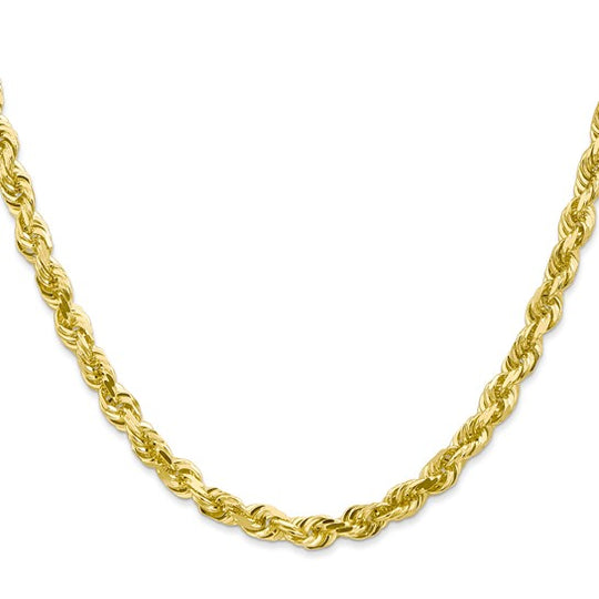 Cadena Trenzada Cuádruple de 5mm en Oro de 10k