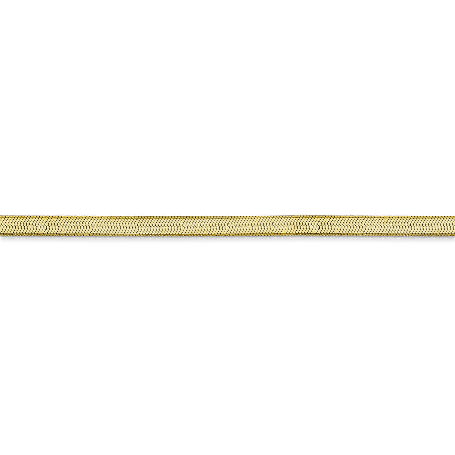 Cadena Herringbone Silky de 10K 3mm