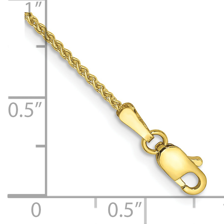 Tobillera de Cadena Spiga de 10K y 1.25 mm