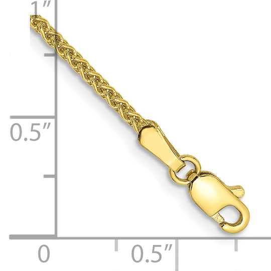 10k Yellow Gold 7-inch, 1.7mm Spiga Bracelet