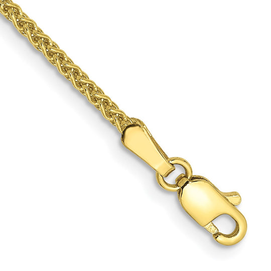 10k Yellow Gold 7-inch, 1.7mm Spiga Bracelet