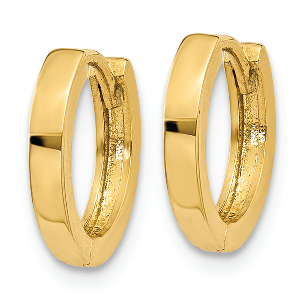 10k Yellow Gold Hinged Hoop Earrings