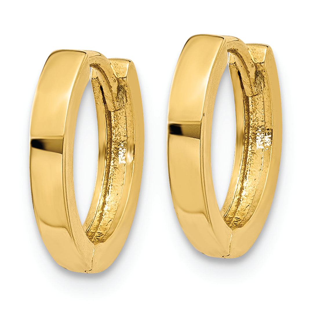 10k Yellow Gold Hinged Hoop Earrings