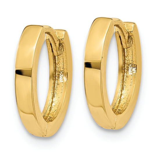 10k Yellow Gold Hinged Hoop Earrings