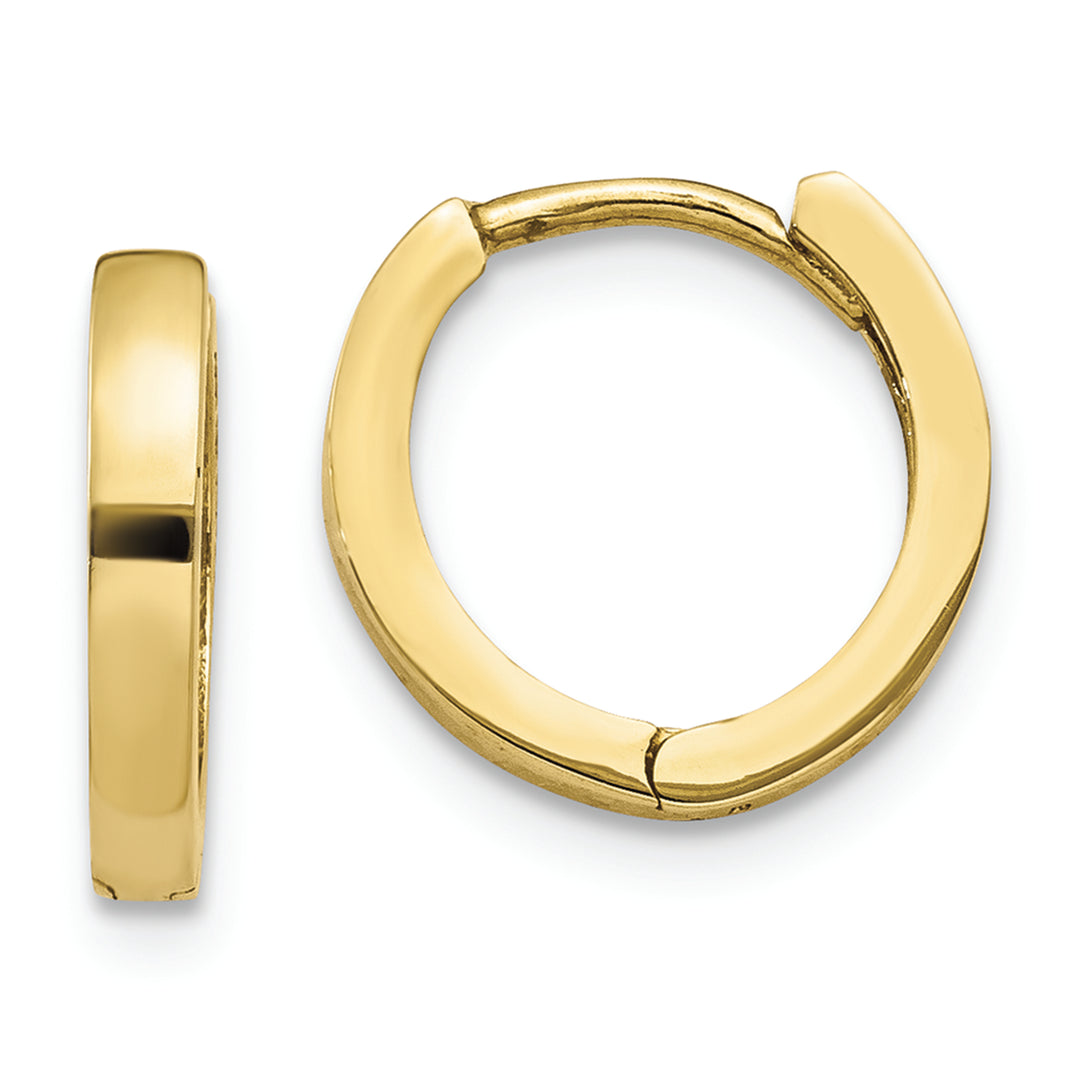 10k Yellow Gold Hinged Hoop Earrings