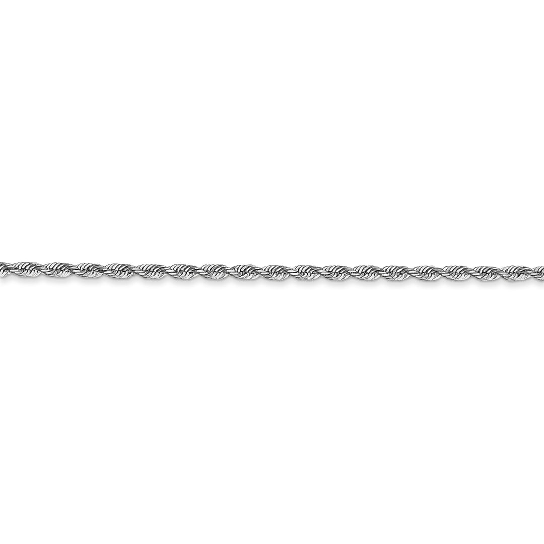 10k White Gold 1.85mm D/C Quadruple Rope Chain